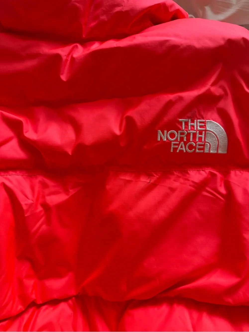 The North Face Nuptse Coral Hot Pink Puffer Jacket - Picture 12 of 12